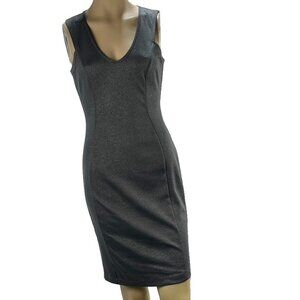 Mystic Los Angeles Sleeveless Sheath Dress M Gray Polyester Blend